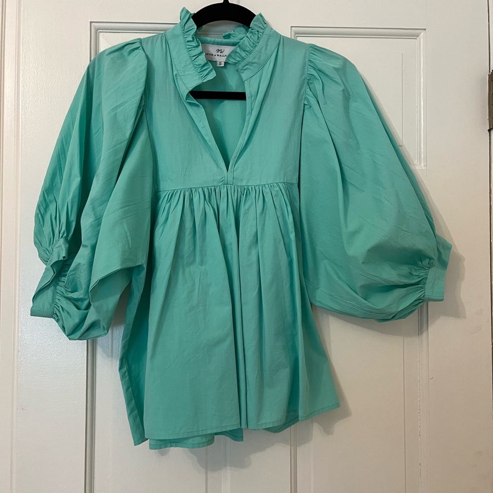 Never A Wallflower Highneck top Mint Size Small